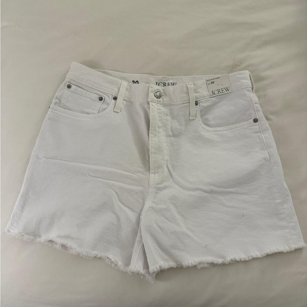 J. Crew Women's Crisp White Jean Shorts